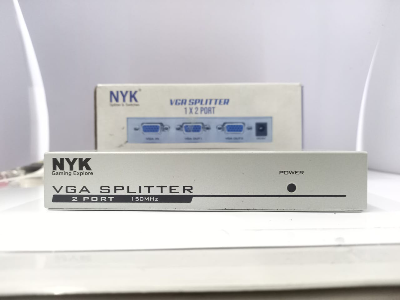 NYK VGA SPLITTER 2 PORT 1 IN 2 OUT PORT BAGUS MURAH VGA 2PORT
